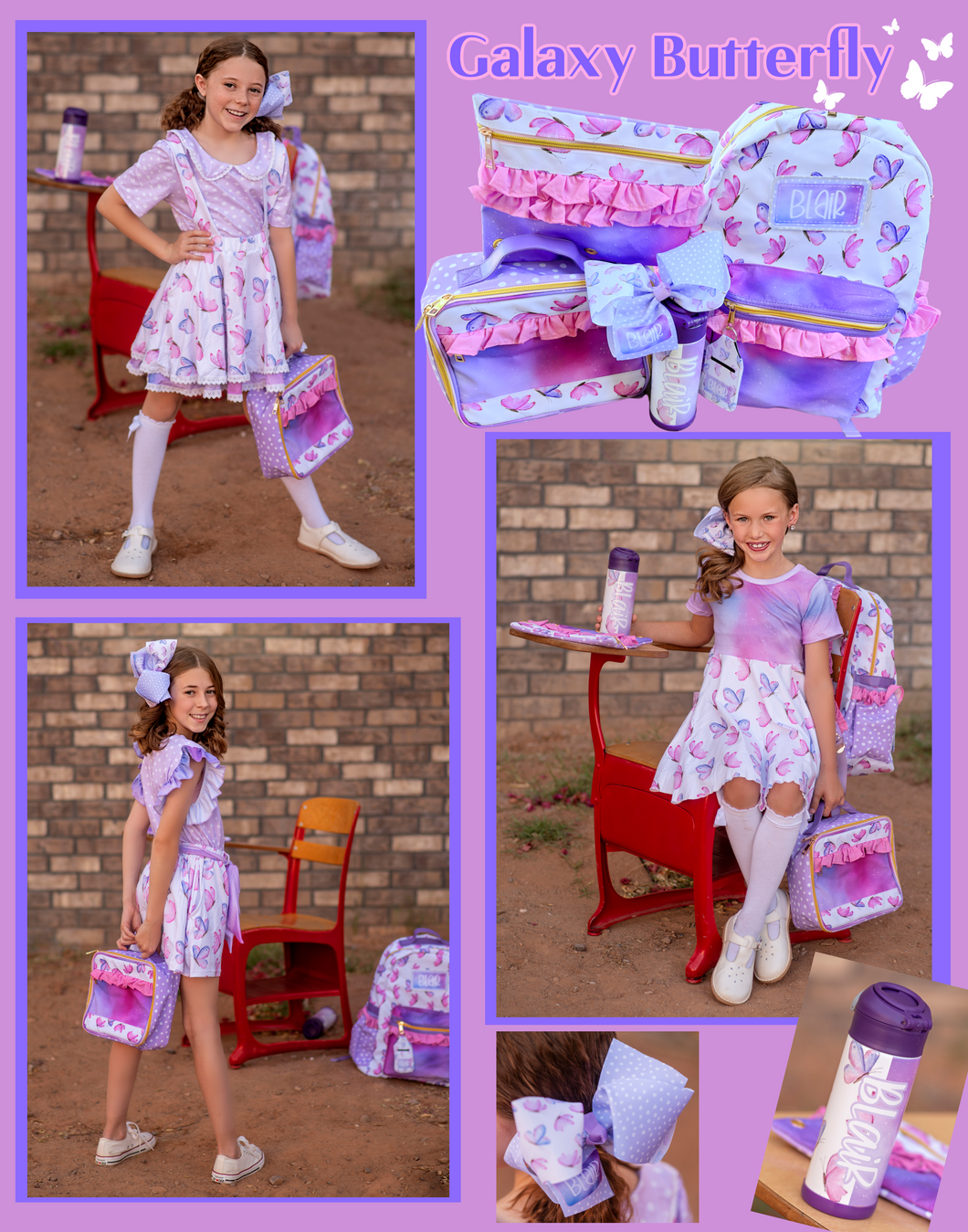 2023 M2M Backpacks - CLOTHING COLLECTIONS/ Galaxy Butterflies