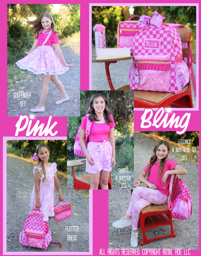 2024 M2M Backpacks - CLOTHING COLLECTIONS/ Pink Bling – Royal Roe LLC