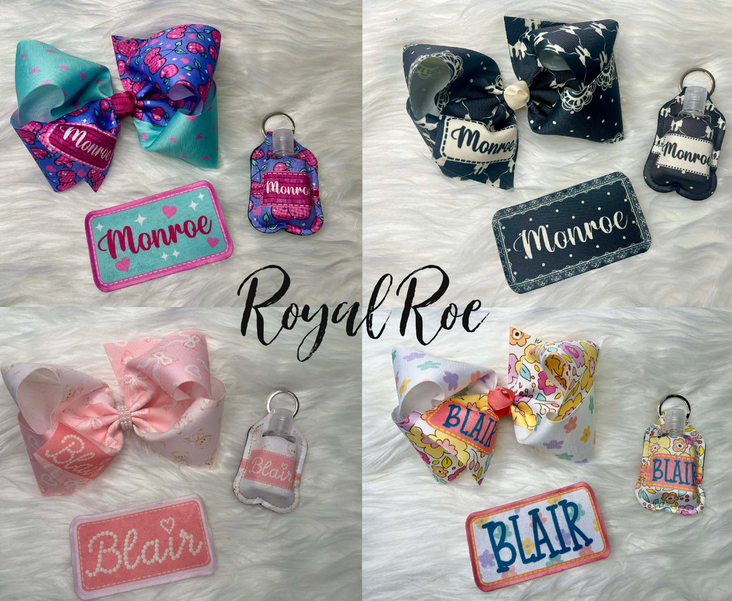 2026 Backpack Patches/Sanitizer Holders/Bows