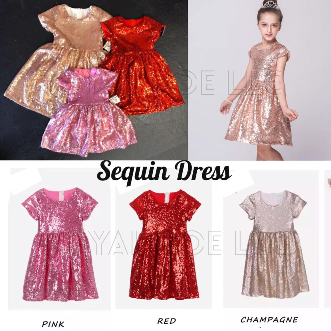 Fully Lined Sequin Dress
