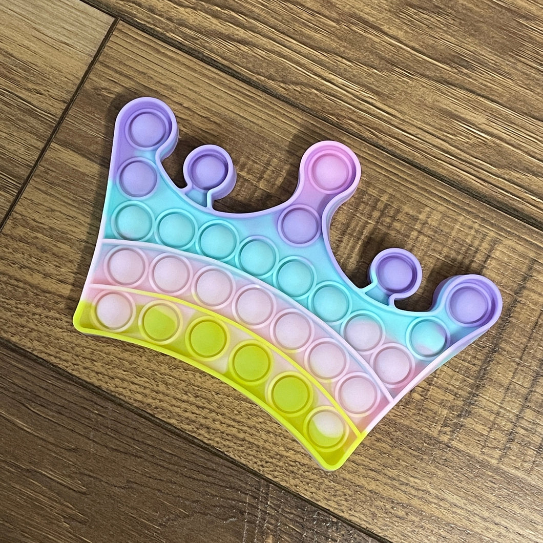 Silicone Fidget Poppers - Pastel Crown