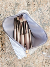 Makeup brush and bag set