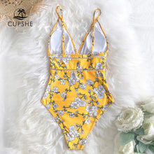 Yellow Floral One Piece