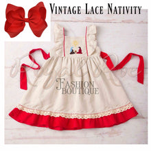 Vintage Lace Nativity Dress & Brother Shirt
